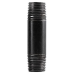 Black Welded Nipple, 1/2" x 8"